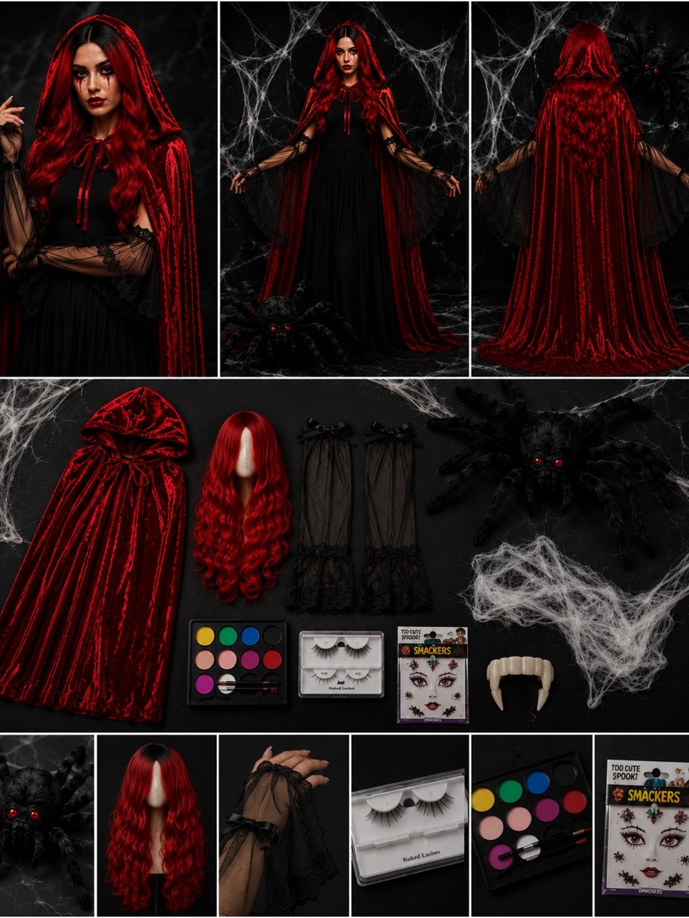 Halloween Costume Bundle – Complete Witch/Vampire Set